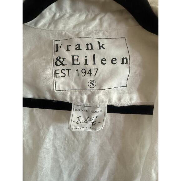 Frank & Eileen Linen ‘Eileen’ Top - White - Small - Picture 4 of 5